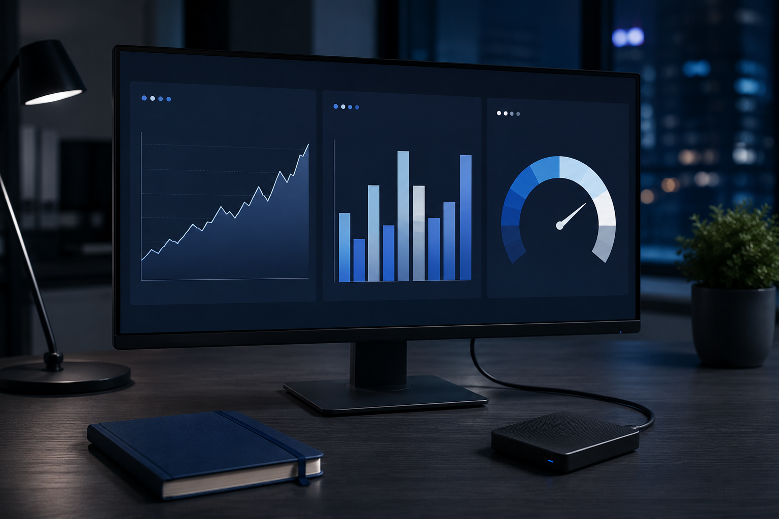 Financial statement dashboards reviewed at month-end close